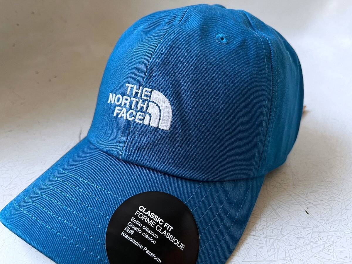 新品 USA限定 本物 The North Face ノースフェイス ロゴ刺繍 ツイルキャップ ハット 帽子 Unisex 調節可能 B.Blue_画像9