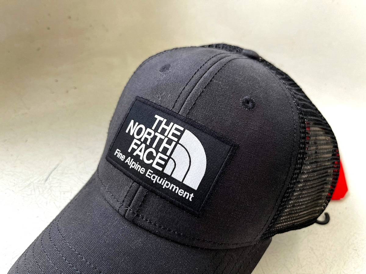 USA限定 本物 日本未発売 The North Face ノースフェイス トラッカーハット メッシュキャップ 帽子 男女兼用 調節可能 ブラック_画像2