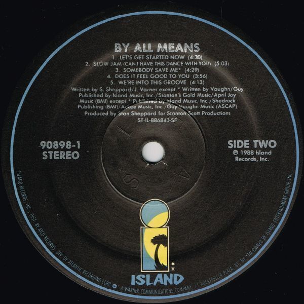 By All Means（Island）1988 US LP opss *Prod. by Stan Sheppard, fka Flavor, Skool Boyz,..._画像4