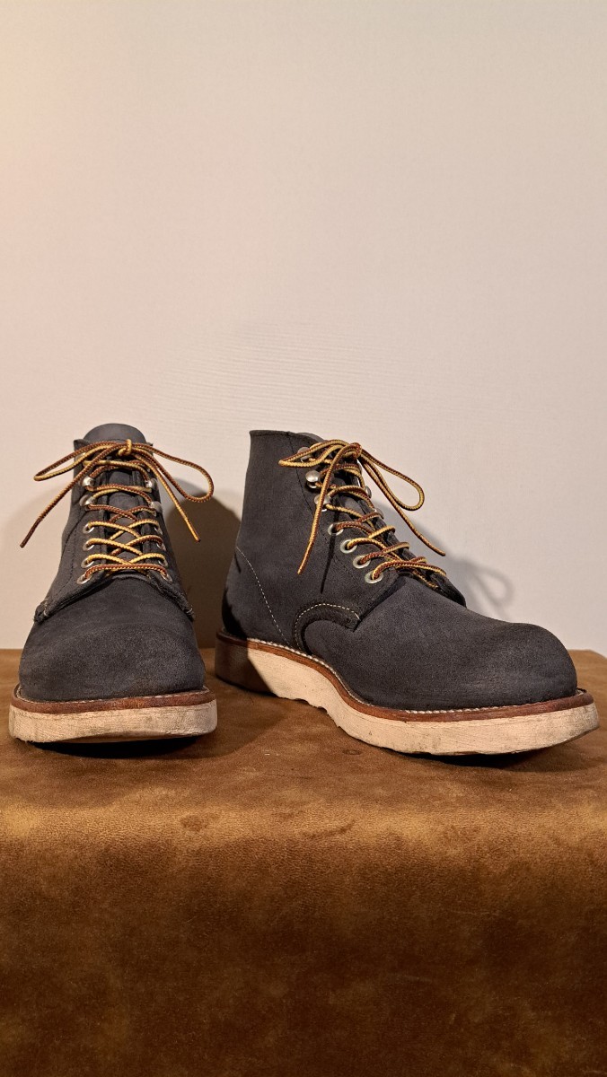 ◆REDWING スエード レッドウィング ネイビー「アビリーン」 8154 5.5D(23.5～24.5cm)プレーントゥ_画像1