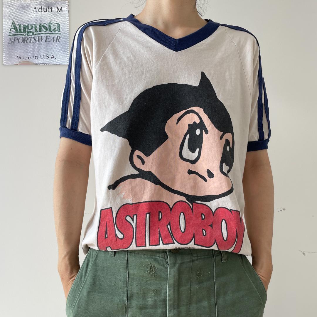 GF315 Tシャツ 90s アストロボーイ 鉄腕アトム リンガーT アニメ