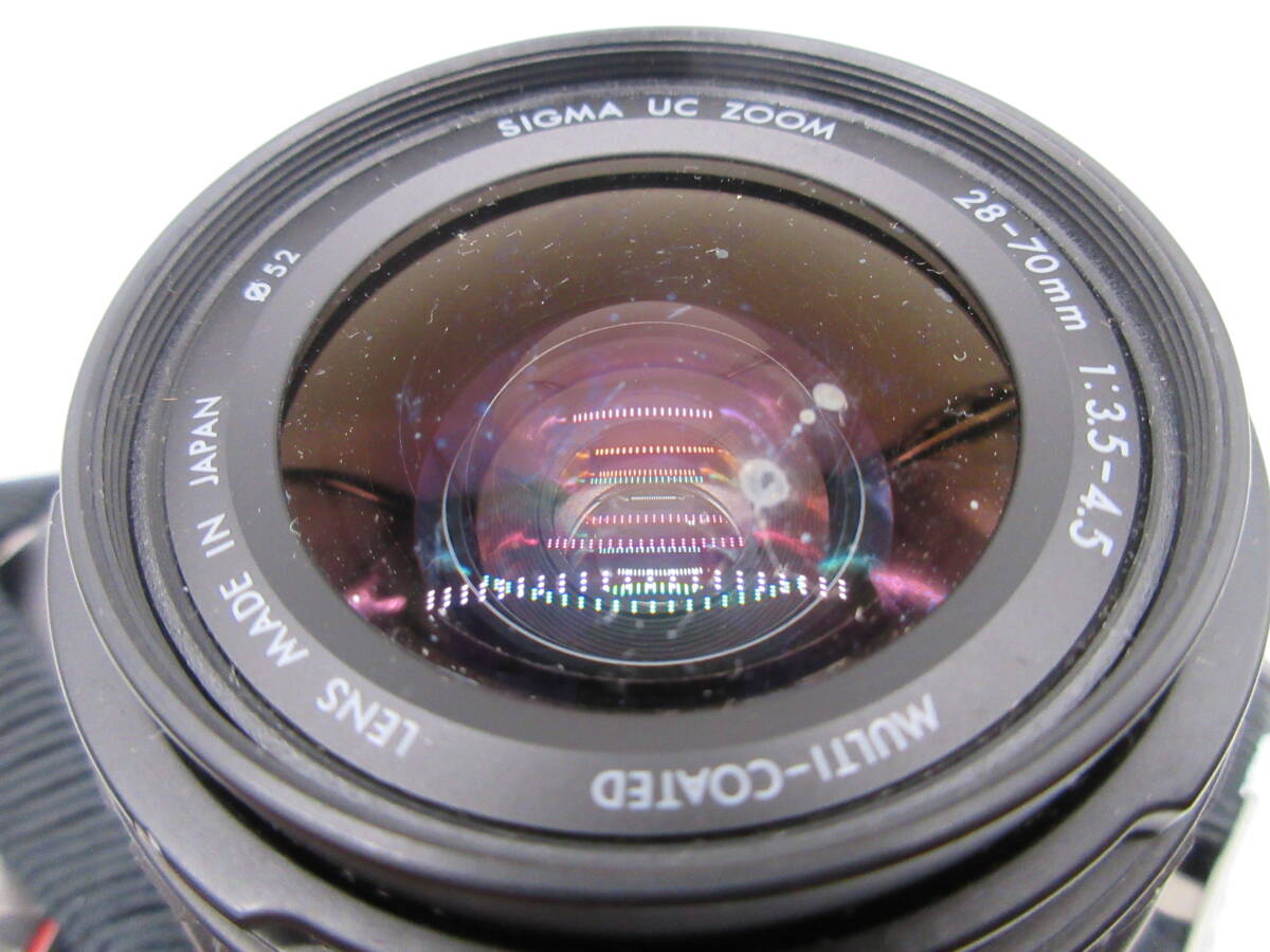 【★１円～★現状販売！】[U13025]一眼レフカメラ Nikon F-401S (SIGMA UC ZOOM 28-70mm/1:3.5-4.5 & 70-210mm 1:4-5.6)_画像7