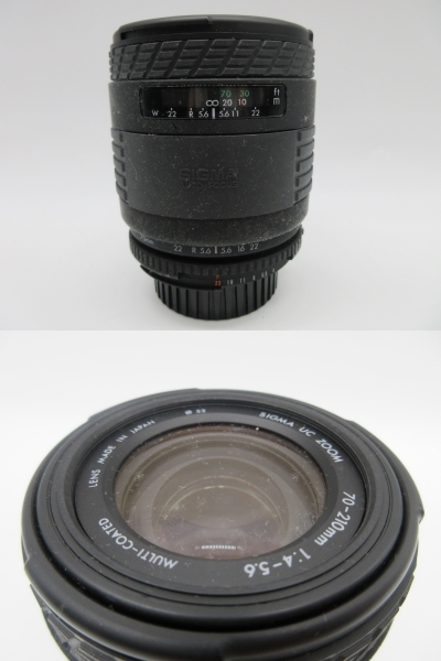 【★１円～★現状販売！】[U13025]一眼レフカメラ Nikon F-401S (SIGMA UC ZOOM 28-70mm/1:3.5-4.5 & 70-210mm 1:4-5.6)_画像8