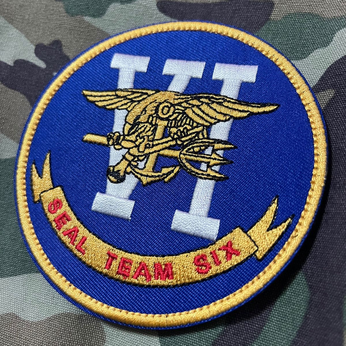 NAVY SEALS TEAM SIX ミリタリー 刺繍 パッチ ワッペン 海兵隊 ネイビーシールズ 特殊部隊 サバゲー リメイク