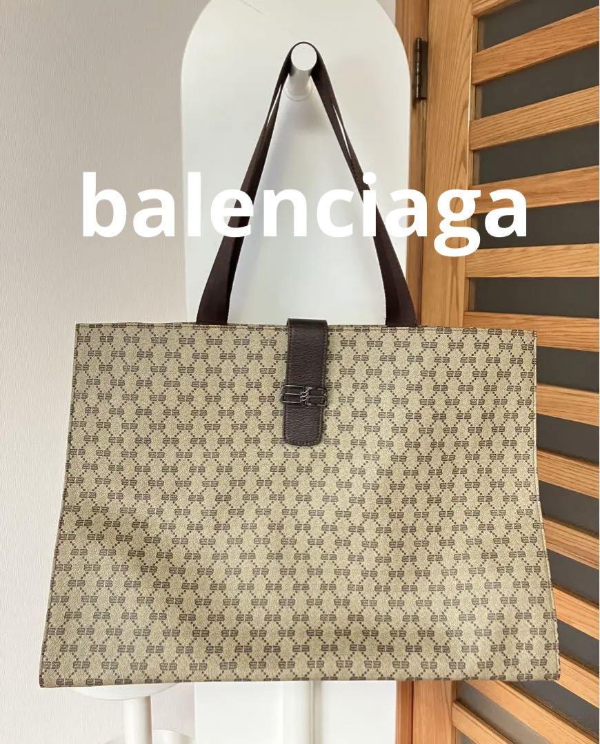 【美品】バレンシアガ　balenciaga トートバッグ　bb柄　モノグラム