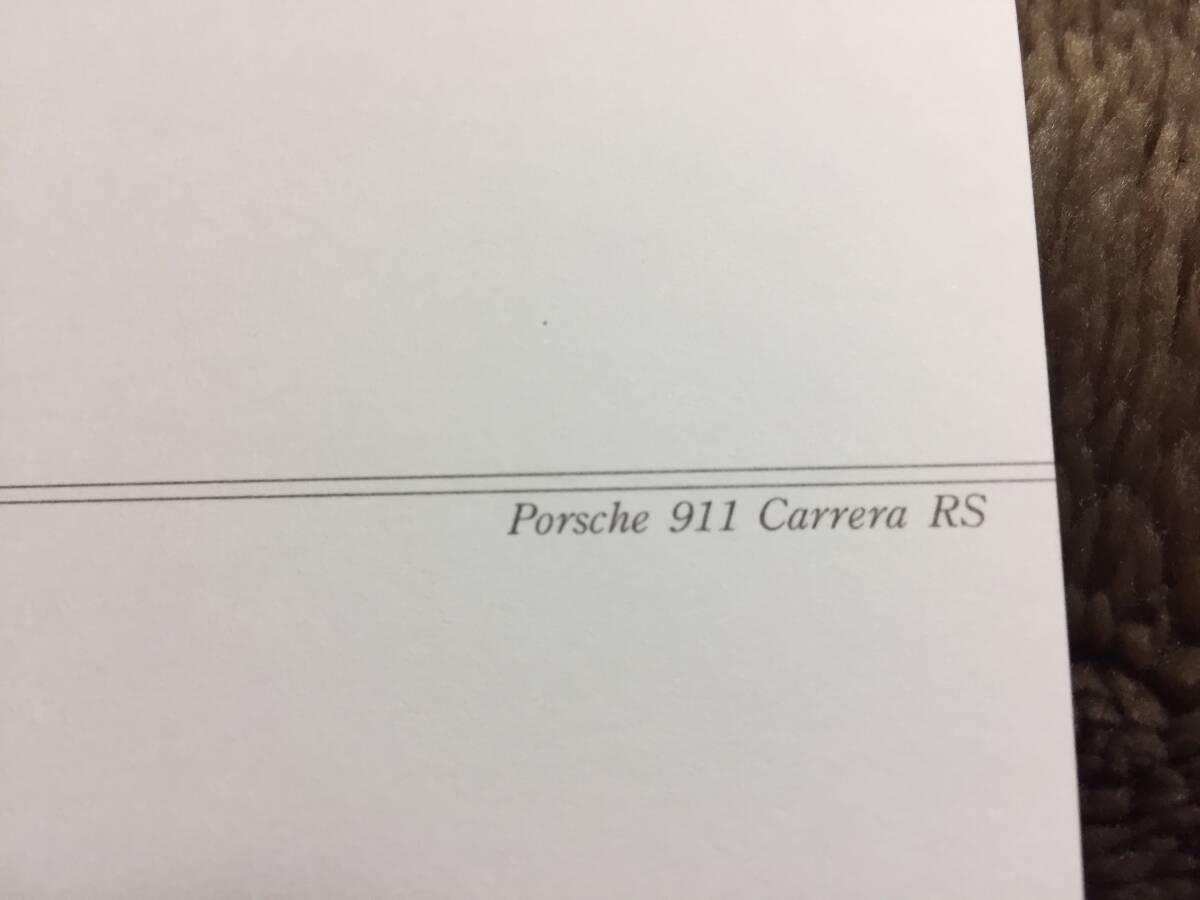 【正規品 絶版】Bowイラスト ポストカード ポルシェ 911 カレラRS カーマガジン Porsche 911 Carrera RS 絵葉書 旧車 絵_画像3
