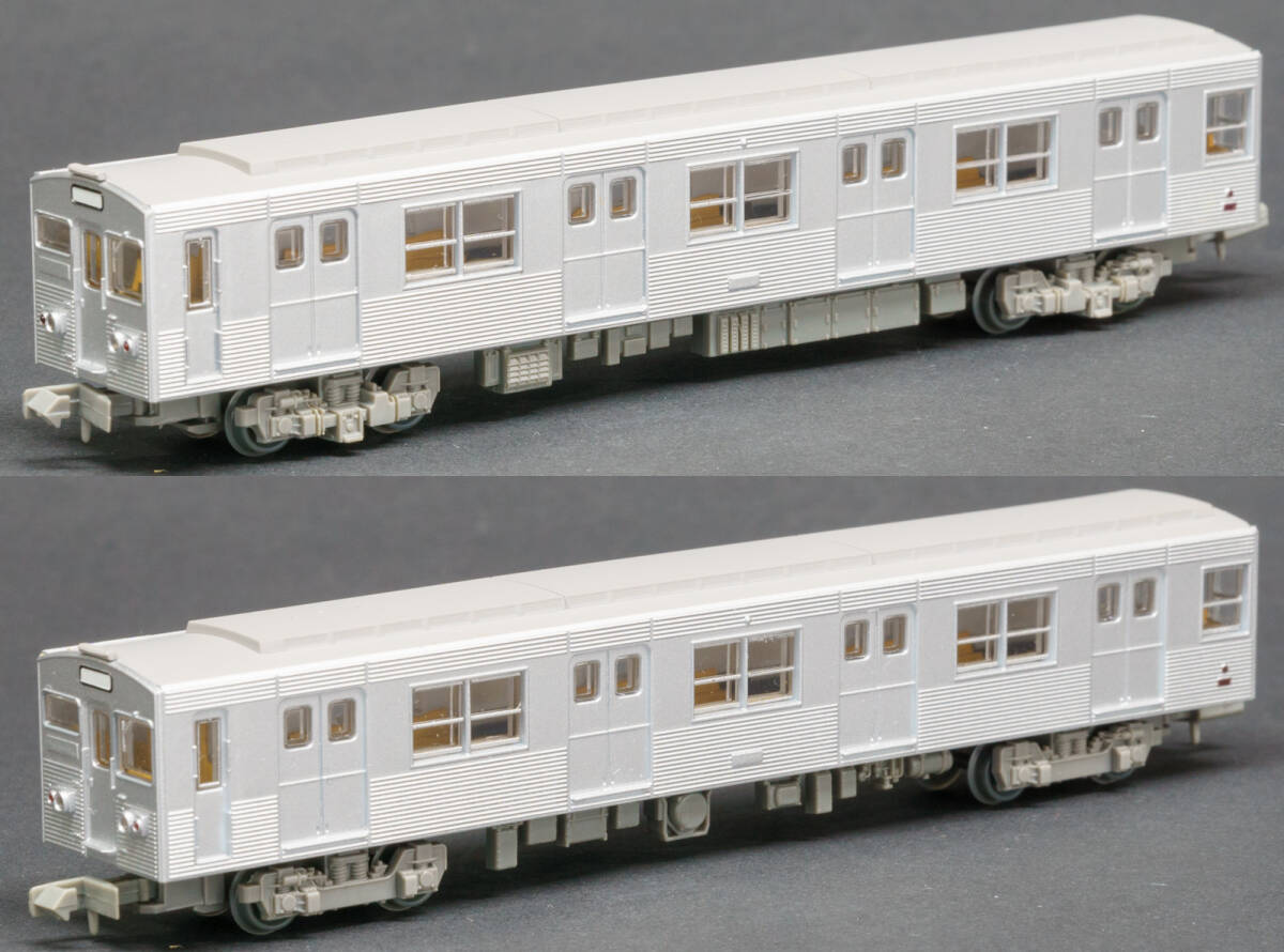 加工品◆トミーテック(TOMYTEC)◆鉄道コレクション 北大阪急行7000形（ステンレス車）7005Fタイプ 8両編成セット_7007タイプ・7507タイプの側面拡大画像