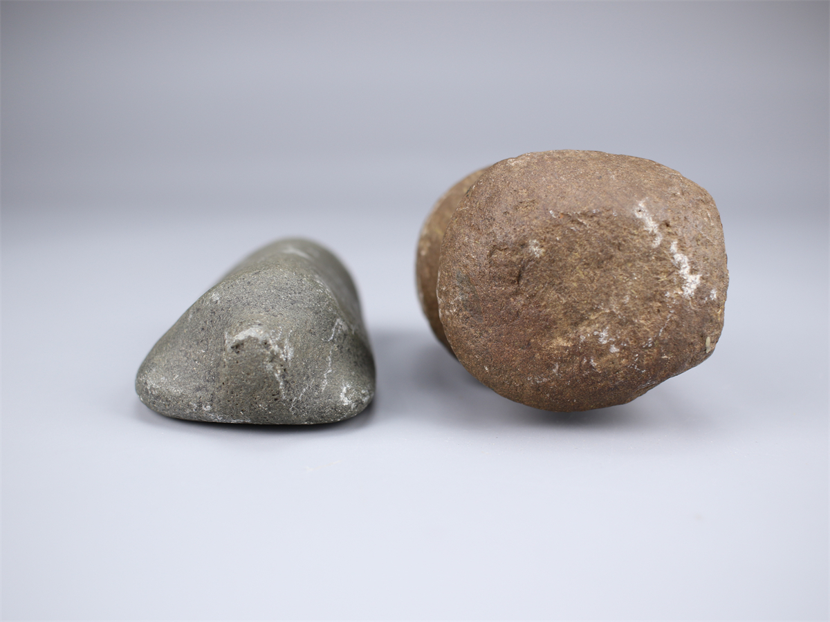 【美】IA331 土器 伝青森県出土 縄文時代 磨製石斧 ２点／美品！ｒ_画像7