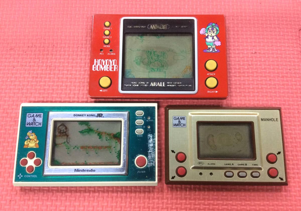 GM3637/60/0】ジャンク☆小型ゲーム機 3台セット☆GAME&WATCH☆ゲーム