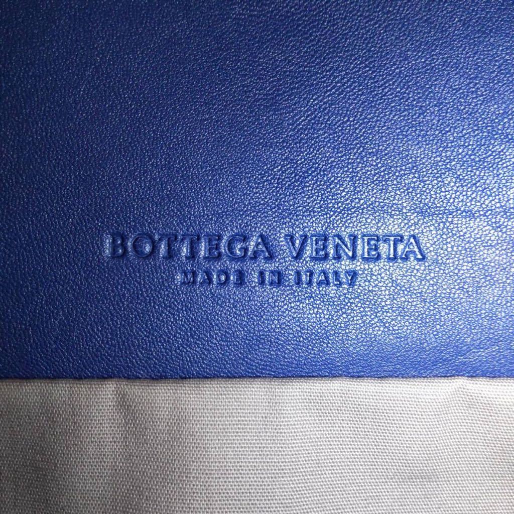 1円【完全未使用！定価50万】BOTTEGA VENETA ボッテガヴェネタ ビジネスバッグ トートバッグ レザー イントレチャート ブルー系 希少カラー_画像9