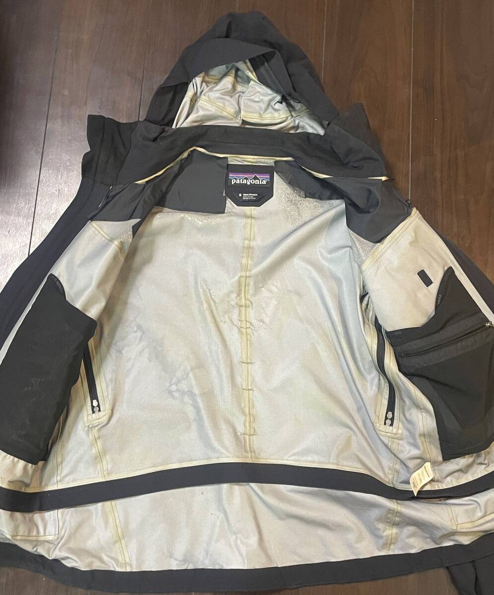 中古パタゴニア　patagonia パタゴニア H2 no プリマロフト primaloft　ブラック　サイズＳ　ジャンク_画像3