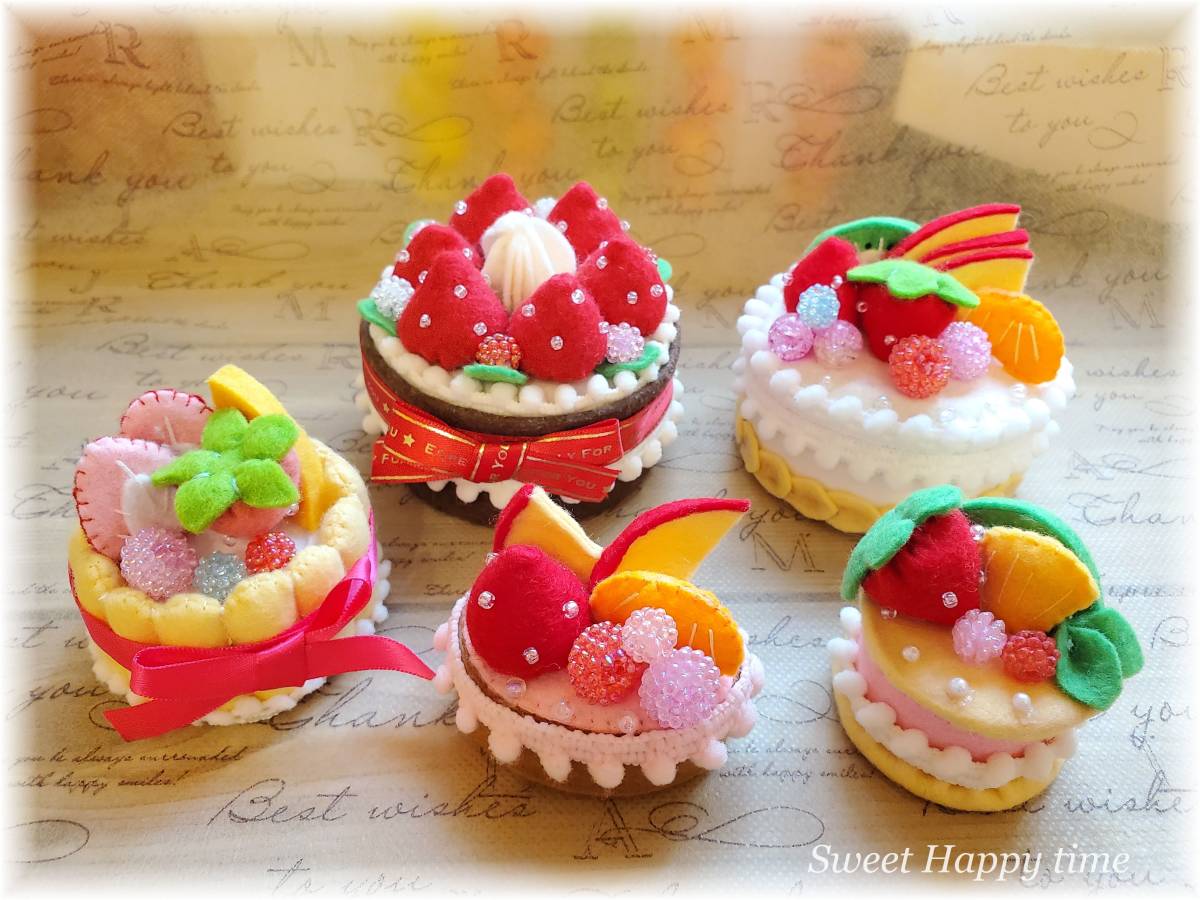 ♪hand made　おままごと　かわいいプチケーキセット♪_画像1