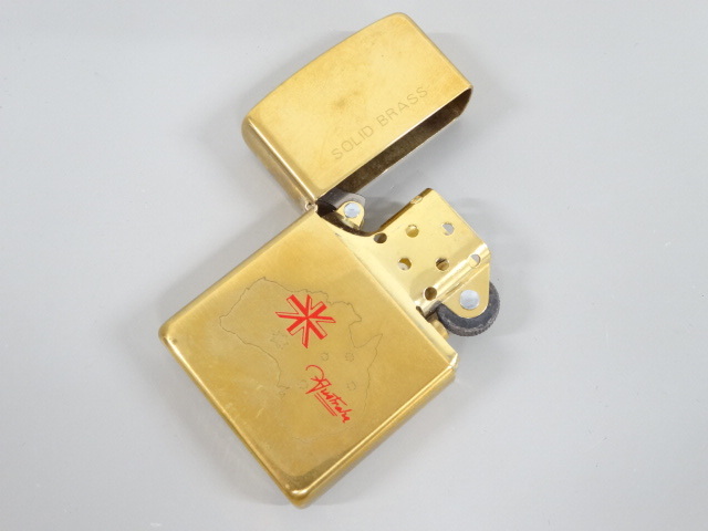 新品 未使用品 1996年製 ZIPPO ジッポ SOLID BRASS ソリッドブラス AUSTRALIA オーストラリア ゴールド 金 オイル ライター USA_画像4