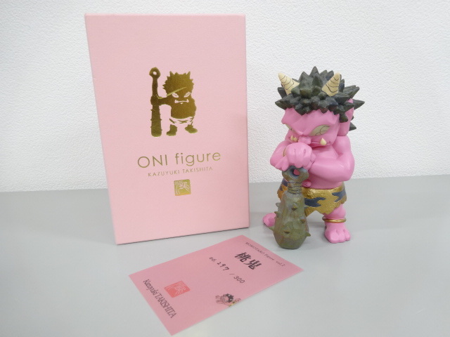 新品 未使用品 Kazuyuki Takishita 瀧下和之 MOMOTARO Figure 桃太郎 桃鬼 鬼 オブジェ フィギュア 限定300体 _画像1