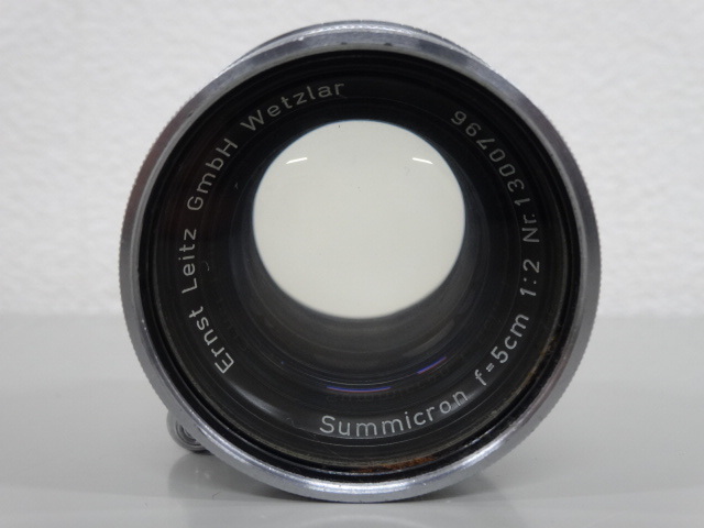 Leica ライカ DBP ERNST LEITZ GMBH WETZLAR Summicron f=5cm 1:2 Nr. 1300796 ズミクロン レンズ フィルム カメラ_画像8