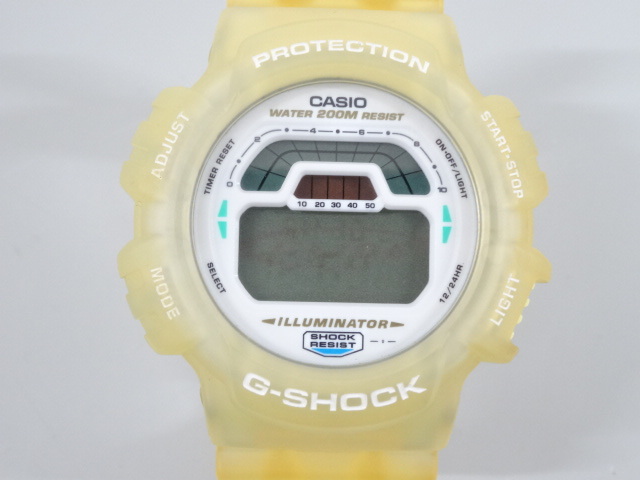 ジャンク 2点セット まとめて CASIO カシオ G-SHOCK グライド DW-8700 タフソーラー GL-230 オレンジ スケルトン メンズ ラバー 腕時計_画像2