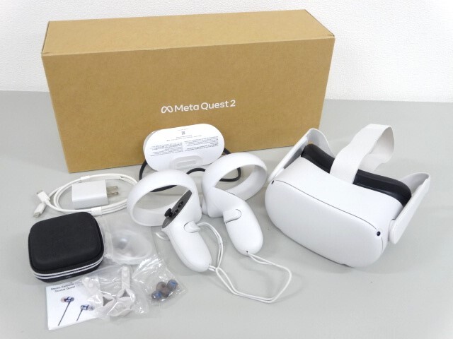 美品 動作確認済み 初期化済み Meta Quest 2 メタ クエスト オールインワン VR ヘッドセット 映像 機器 ゲーム