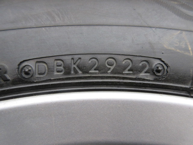 215/60R17 BRIDGESTONE ALENZA 001A 2022年 ライン入り 社外アルミ付4本セット_画像3