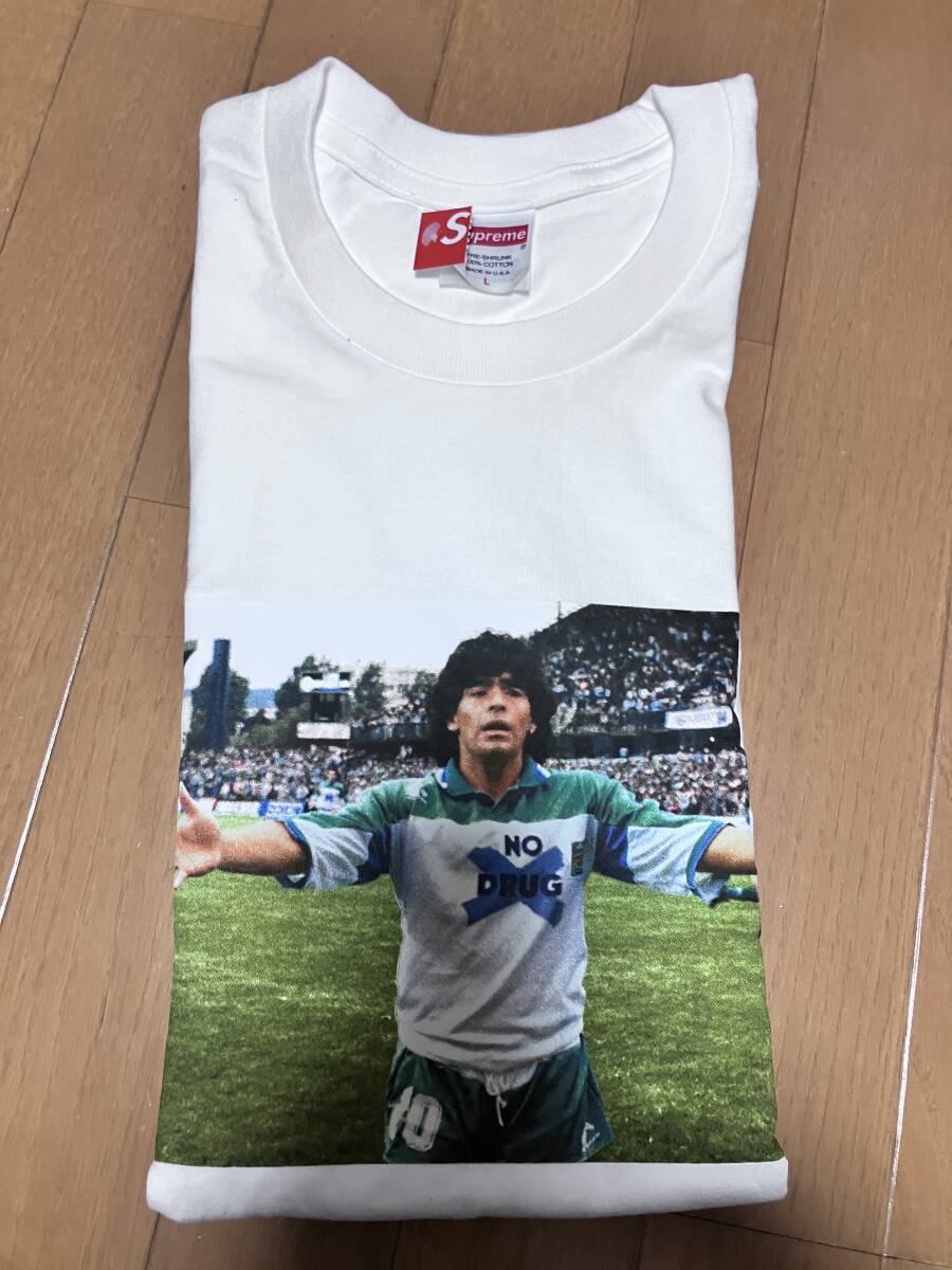 24SS Supreme Maradona Tee White L シュプリーム マラドーナ Tシャツ