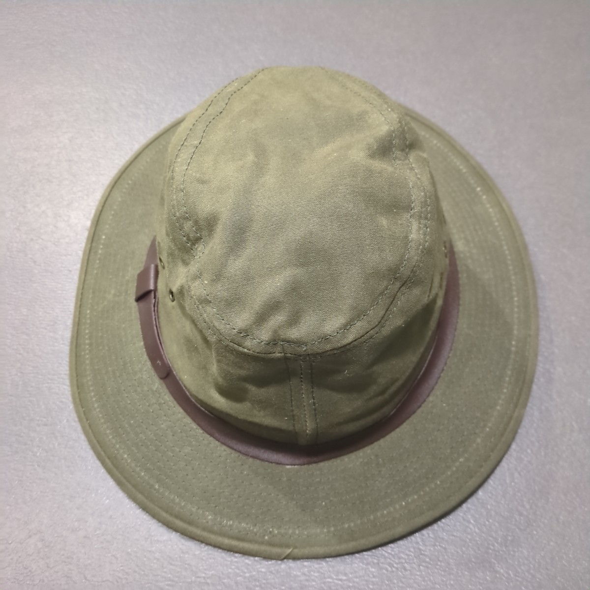 FILSON　Mサイズ　オリーブ　ブッシュハット　オイルドコットン フィルソン USA製 アメリカ製 HAT 帽子 ハット　タグ付_画像4