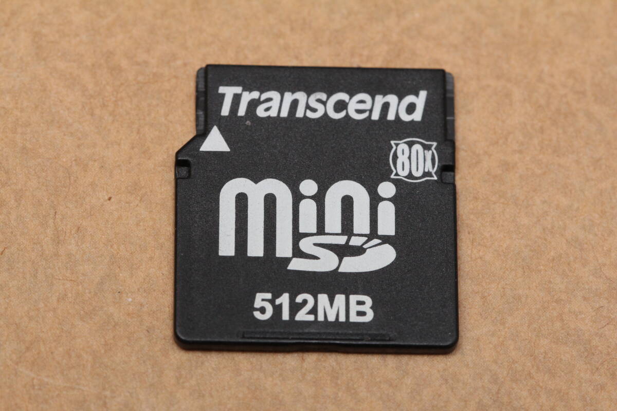 512MB miniSD card Transcend 80x