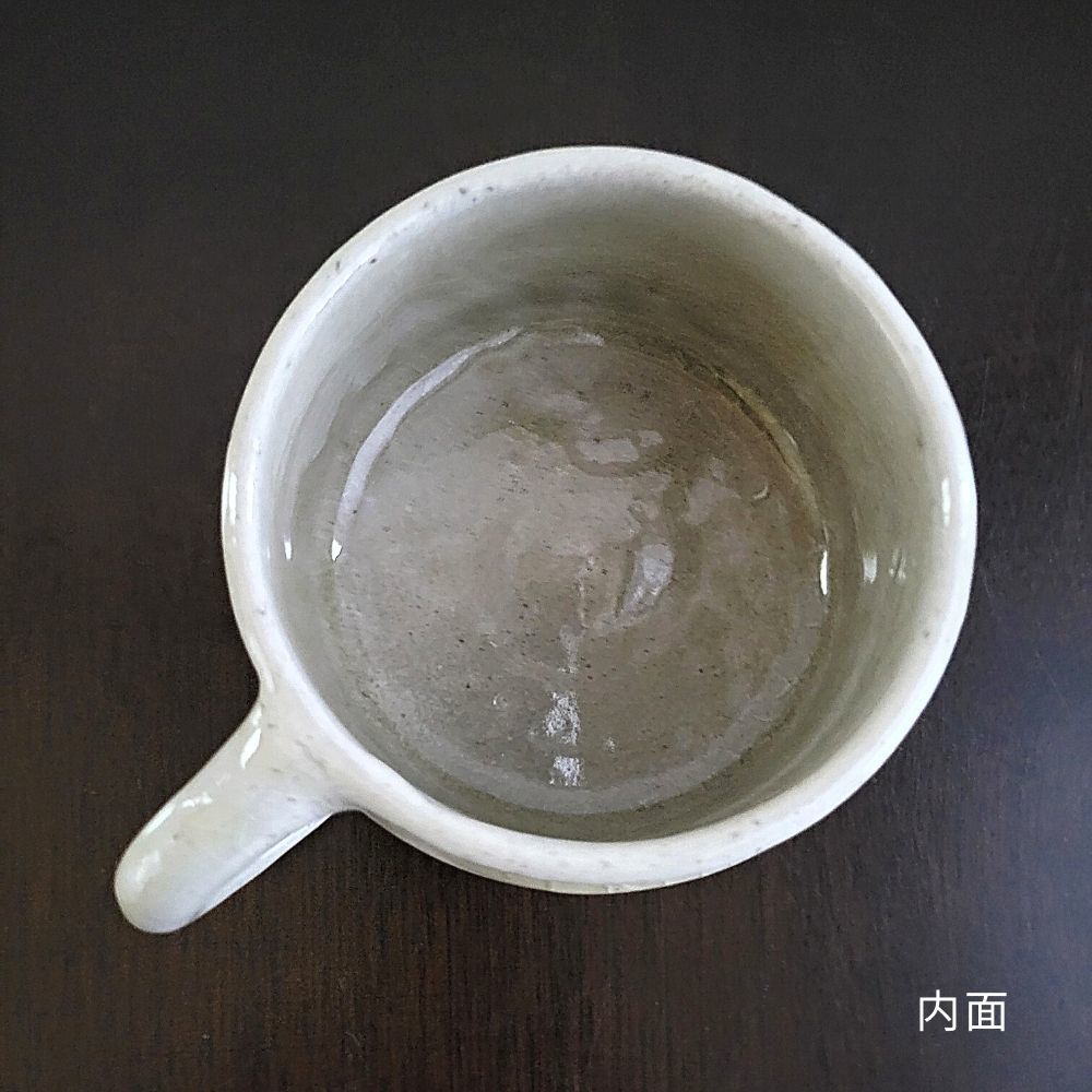マグカップ 陶器 益子焼 コーヒーカップ ハンドメイド ティーカップ スープカップ コップ 塩幡桃子 電子レンジ対応 180cc_画像6