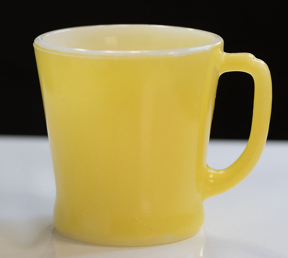 ファイヤーキング マグ イエロー Dハンドル 耐熱 ミルクガラス パステルカラー コーヒー アメリカ製 ビンテージ カップ_画像1