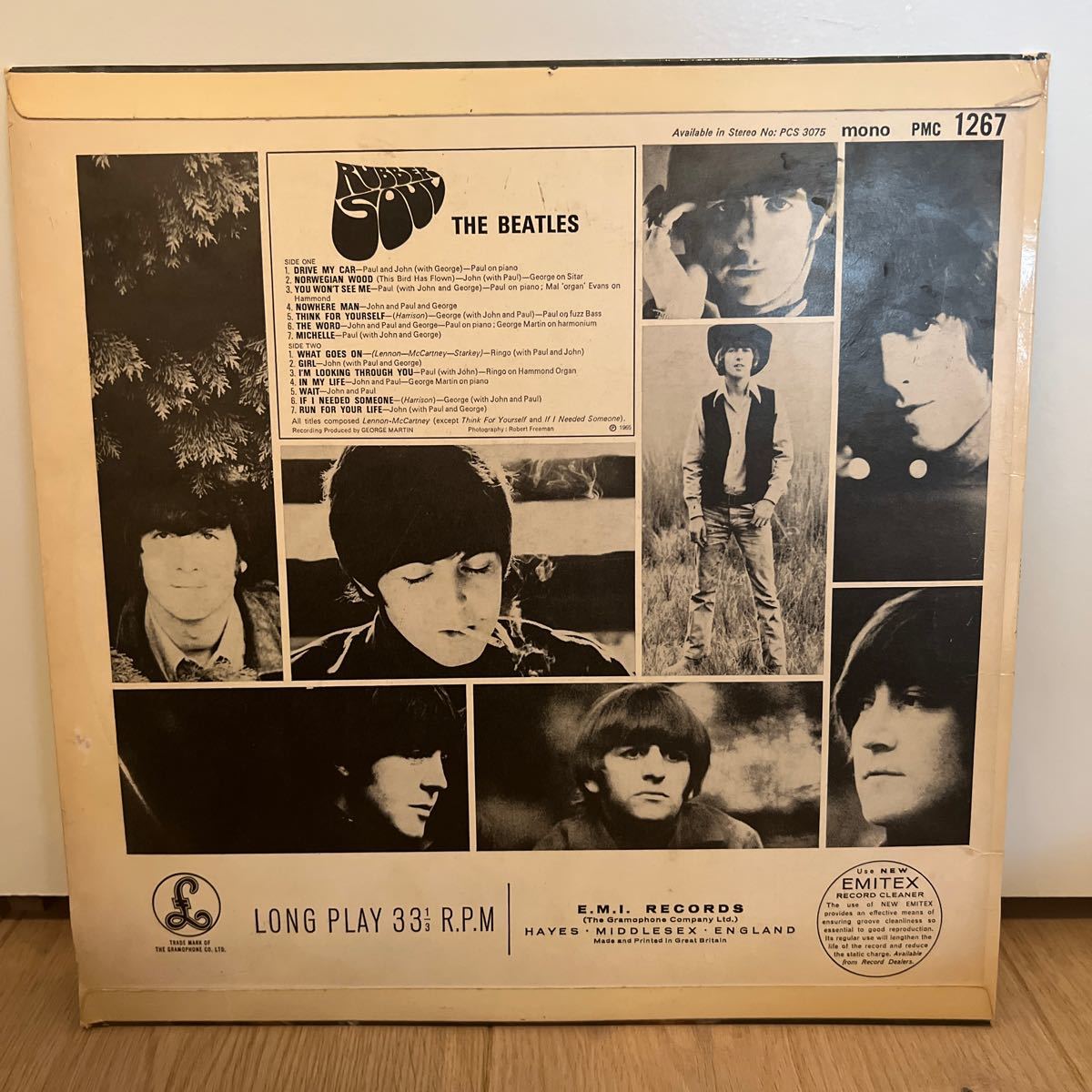 ラウドカット　オランダモノ盤　THE BEATLES ビートルズ ラバーソウル RUBBER SOUL LPレコード PMC1267_画像2