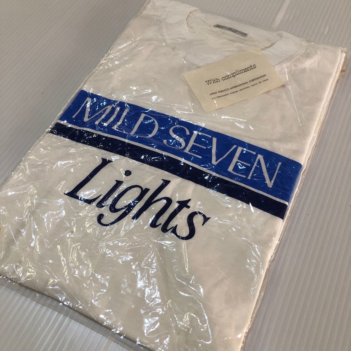 当時物 Tシャツ マイルドセブンライト マイセンライト 未使用品 ジャンク MILD SEVEN Lights_画像3