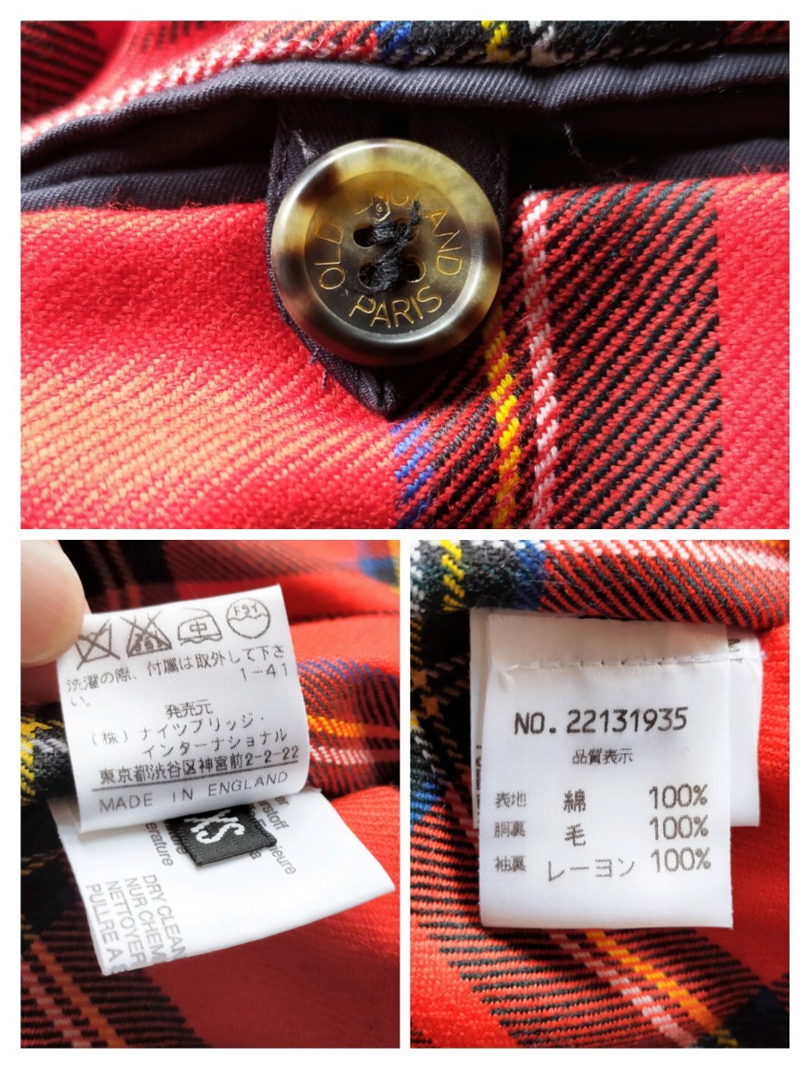 英国製【美品】OLD ENGLAND Paris メンズ size-XS ドライバー ハリントン ジャケット ネイビー オールドイングランド G4 VINTAGE BARACUTA_画像9