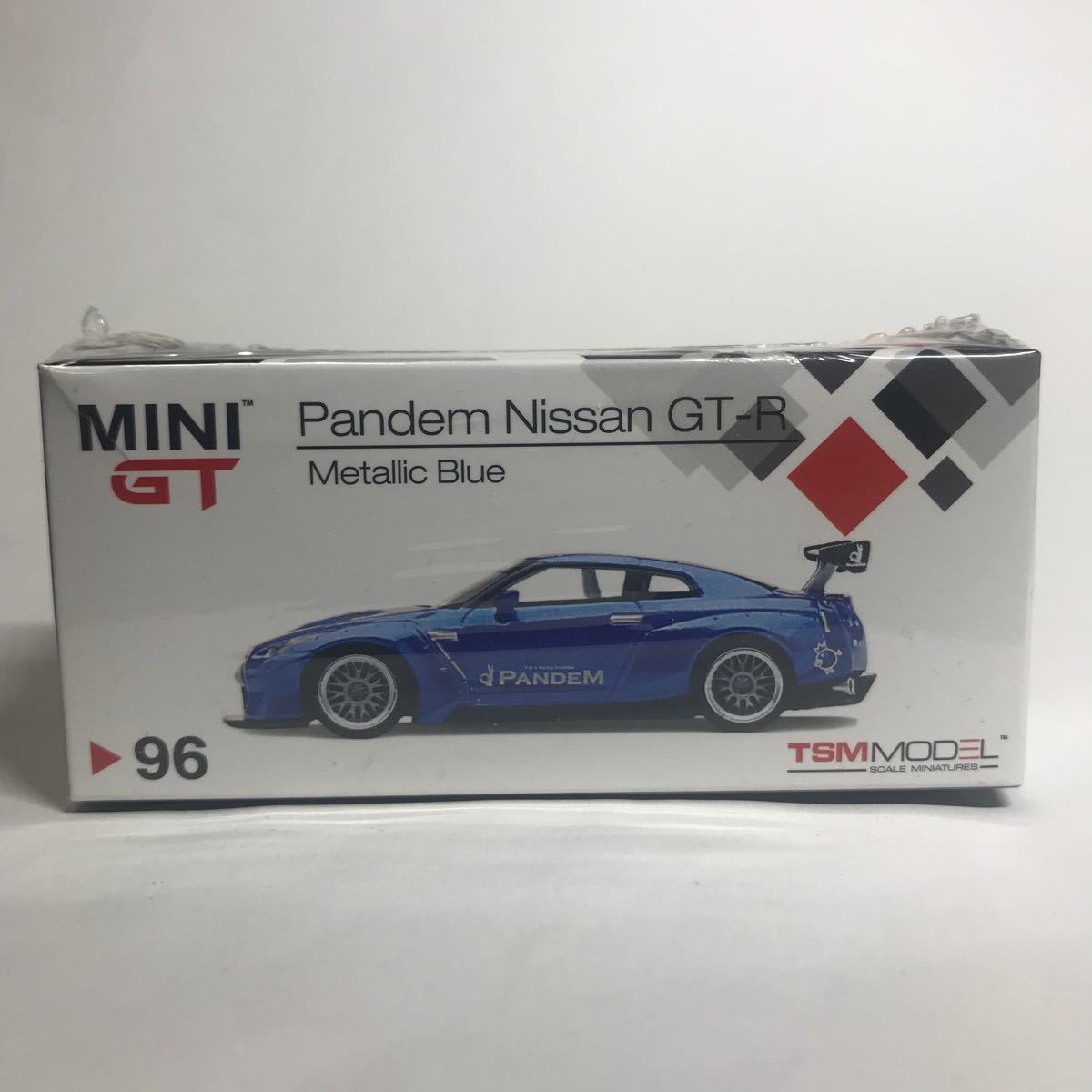 【未開封】MINI GT 1/64 96 Pandem Nissan GT-R ミニGT パンデム 日産 右ハンドル GT-R メタリックブルー_画像1