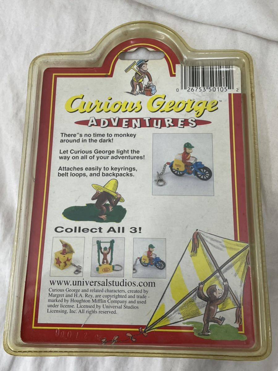 おさるのジョージ　キーチェーン フラッシュライト Curious George Keychain Flashlight 未開封_画像7