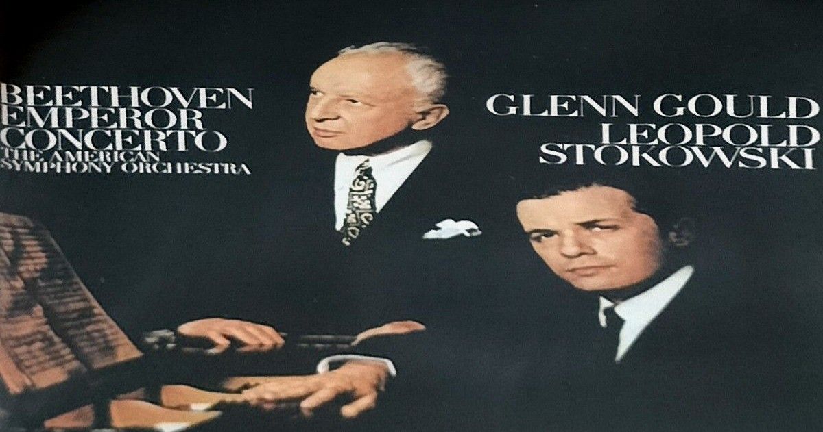 グレン・グールド(ｐ)＆レオポルド・ストコフスキー指揮「ベートーヴェン：ピアノ協奏曲第5番 皇帝」国内盤・和文解説付 SONY