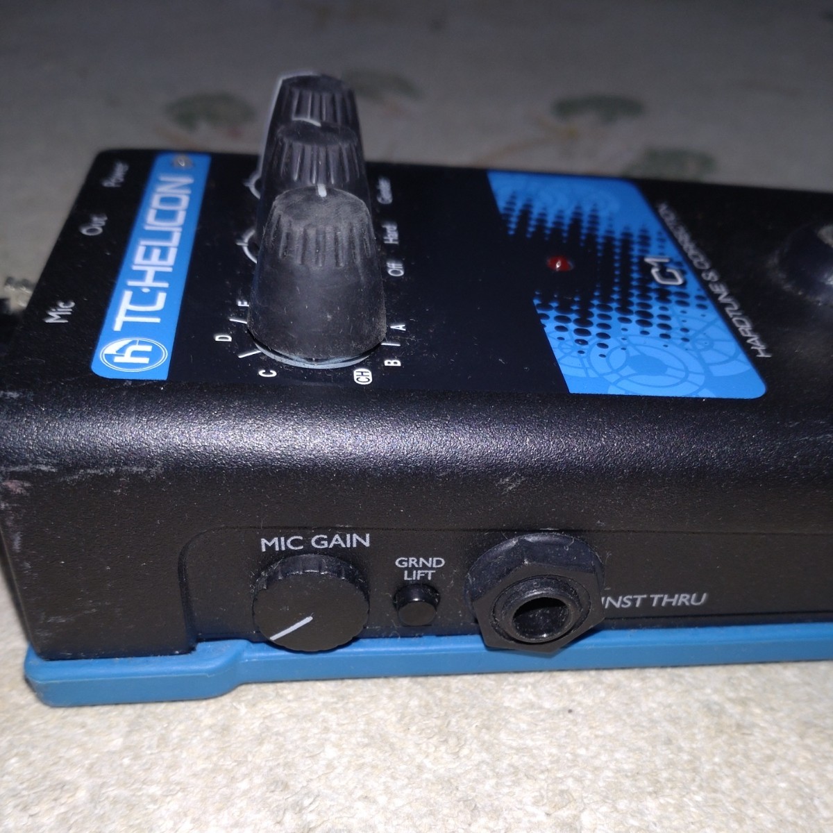 ジャンク　TC HELICON VoiceTone　ティーシーヘリコン　TC-HELICON　C1 ボーカルエフェクター 中古　現状渡し_画像5