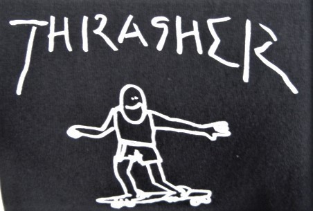 THRASHER スラッシャー GONZ ART ゴンズ アート Tシャツ 半袖 ロゴ バックプリント 黒 XXL TH8128 メンズ レディース_画像3