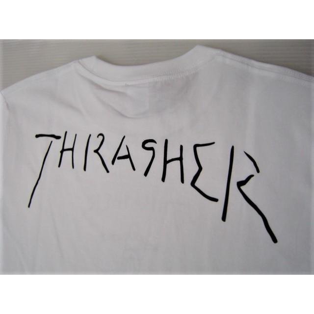 THRASHER スラッシャー GONZ ART ゴンズ アート Tシャツ 半袖 ロゴ バックプリント 白 L TH8128 メンズ レディース_画像5