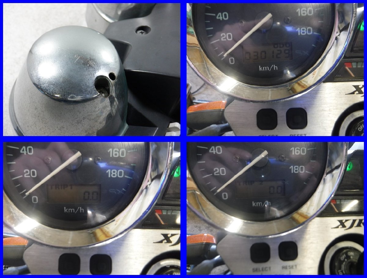 ！☆ケ891 XJR400R RH02J スピードメーター タコメーター インジケーターランプ 燃料計 動画有 80_画像10