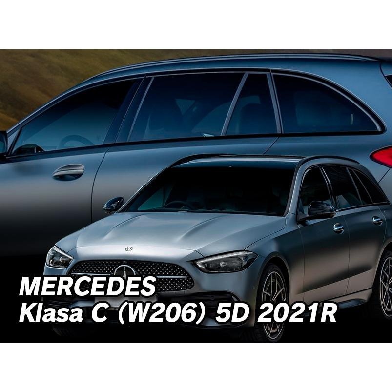 M.ベンツ W206(ワゴン)/X206(オールテレイン) ドアバイザーF&Rset【Team HEKO/ヘコ製】新品/MERCEDES-BENZ/ダークスモーク/