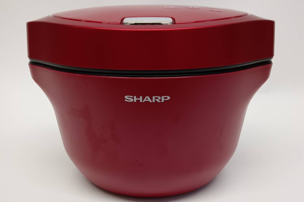 SHARP シャープ 2022年製 HEALSIO ヘルシオ ホットクック KN-HW24G-R レッド系 2.4L 水なし自動調理鍋 欠品あり R2402-046