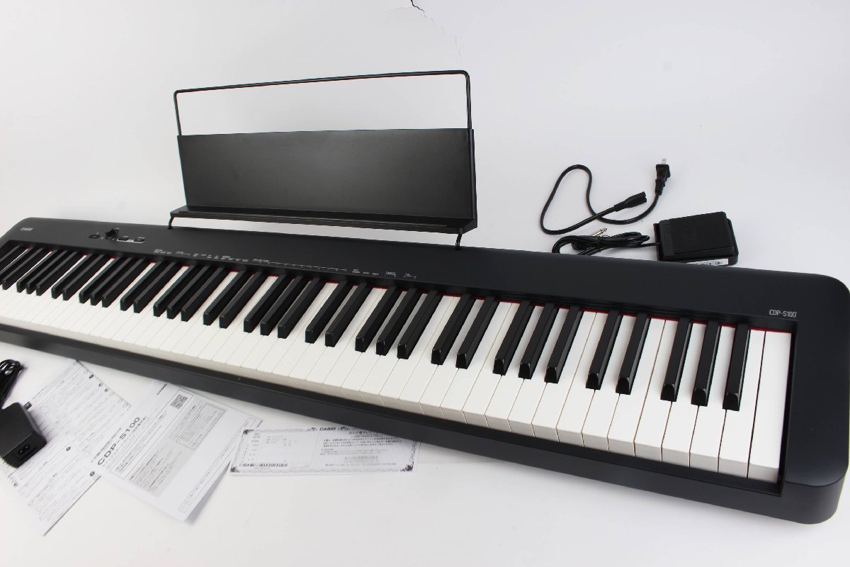 CASIO カシオ 2023年製 88鍵盤 電子ピアノ CDP-S100BK R2402-048