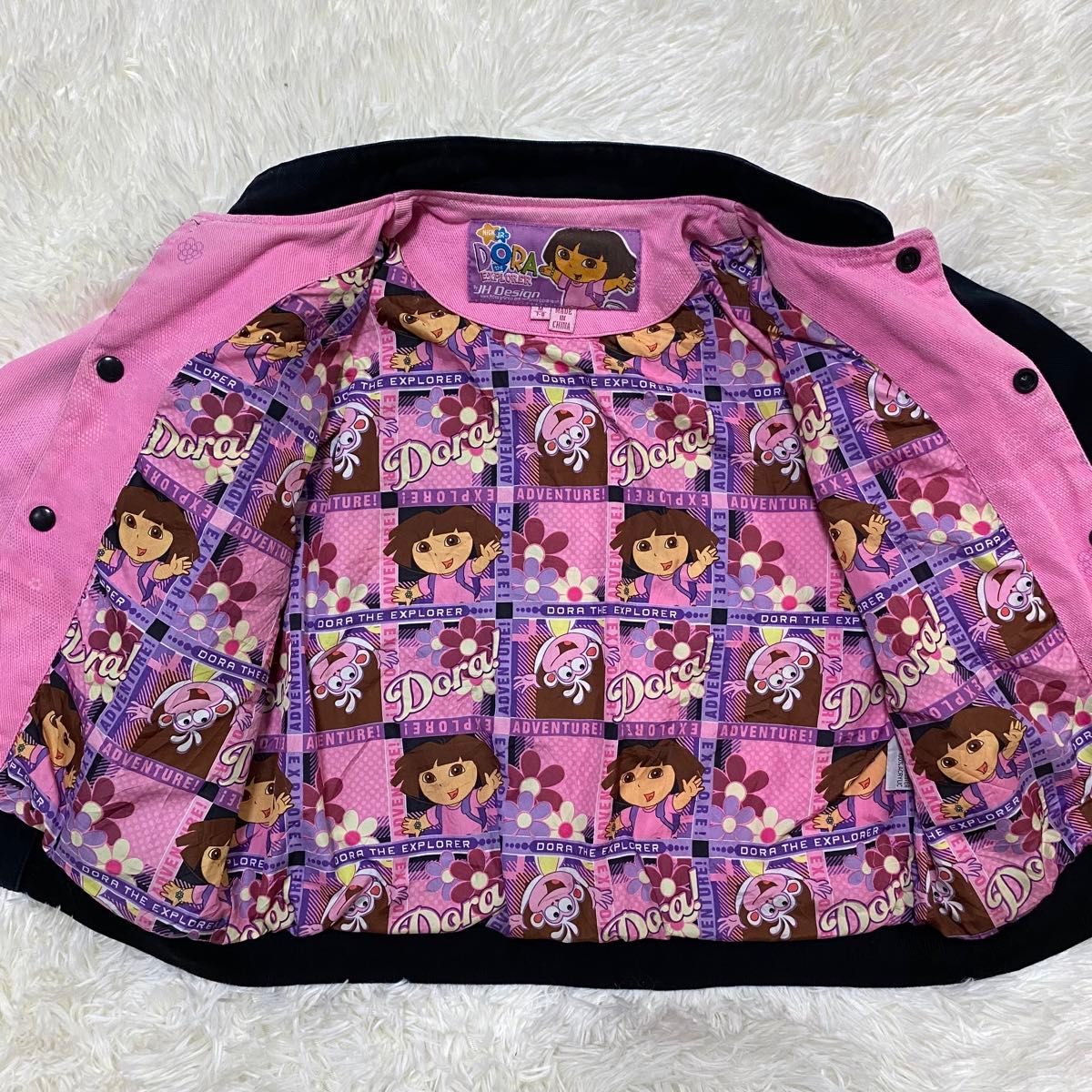 【希少】Dora The Explorer レーシングジャケット パッチワーク vintage