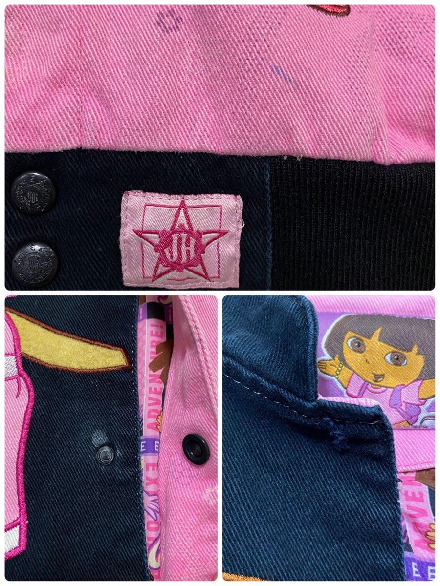 【希少】Dora The Explorer レーシングジャケット パッチワーク vintage