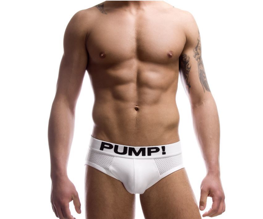 超COOL★【PUMP!】Lサイズ 589/2 ホワイト ローライズ ブリーフ ビキニ メンズ 男性下着 Nの画像1