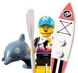 即決 新品 未使用 LEGO レゴ 71029 ミニフィグ シリーズ 21 パドルサーファー  ミニフィギュア イルカの画像1