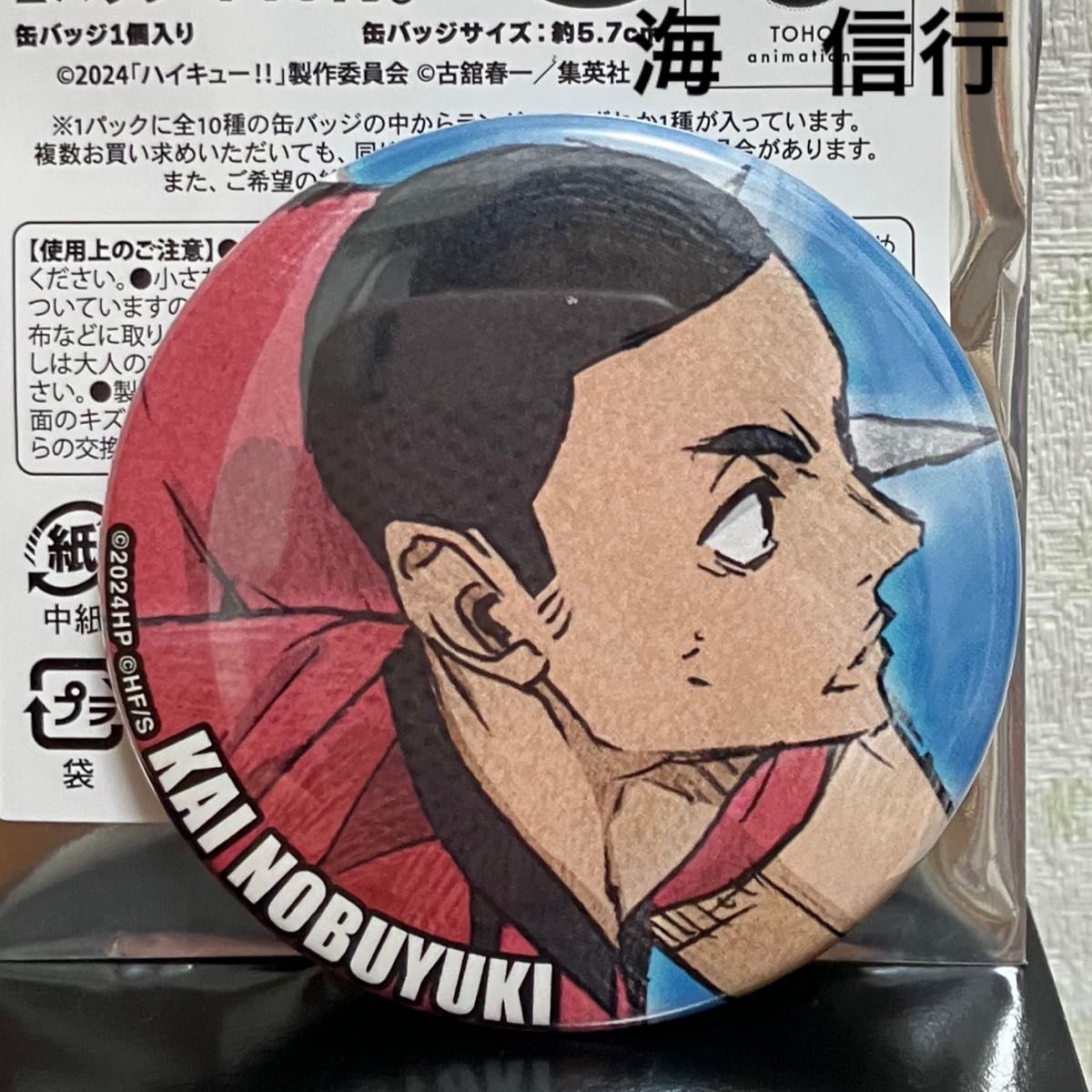 ハイキュー ゴミ捨て場の決戦 缶バッジ 海信行|Yahoo!フリマ(旧