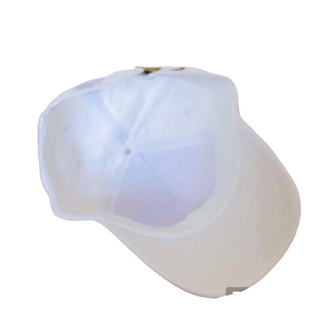 グランピーポポ キャップ 野球帽 55~60cm 男女兼用 サイズ調整可能 ホワイト 犬 可愛い 帽子 紫外線対策 オールシーズン 綿100%の画像5