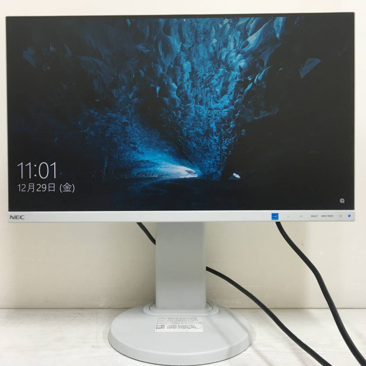 ☆【美品】NEC MultiSync LCD-E221N ワイド液晶モニター 21.5インチ フルHD（1920x1080）D-Sub/HDMI/DisplayPort ケーブル付属 動作品_画像2