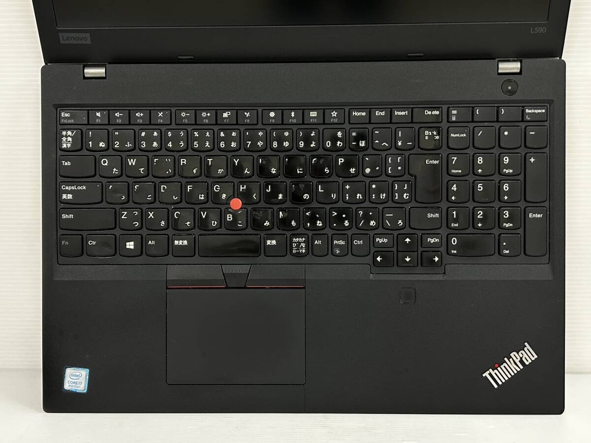 【15.6インチ Core i7】Lenovo ThinkPad L590 20Q8S0CD00『第8世代 Core i7(8565U) 1.8GHz/RAM:8GB/SSD:256GB』FHD テンキー Win10 動作品_画像6