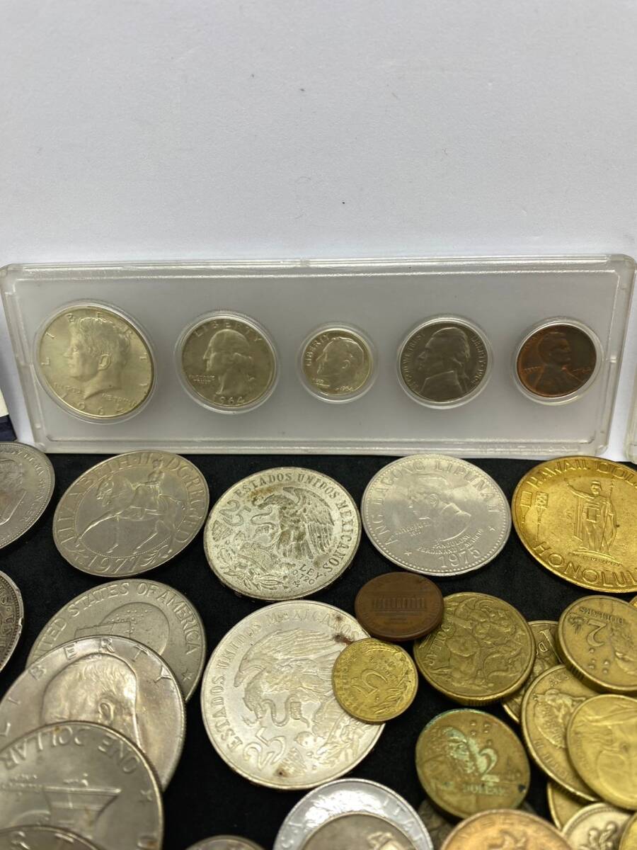 MS-0220 外国銭 総重量約3.1kg 未検品 銀貨 硬貨 外貨 リバティー ケネディ モーガン エリザベス等 いろいろおまとめ_画像5