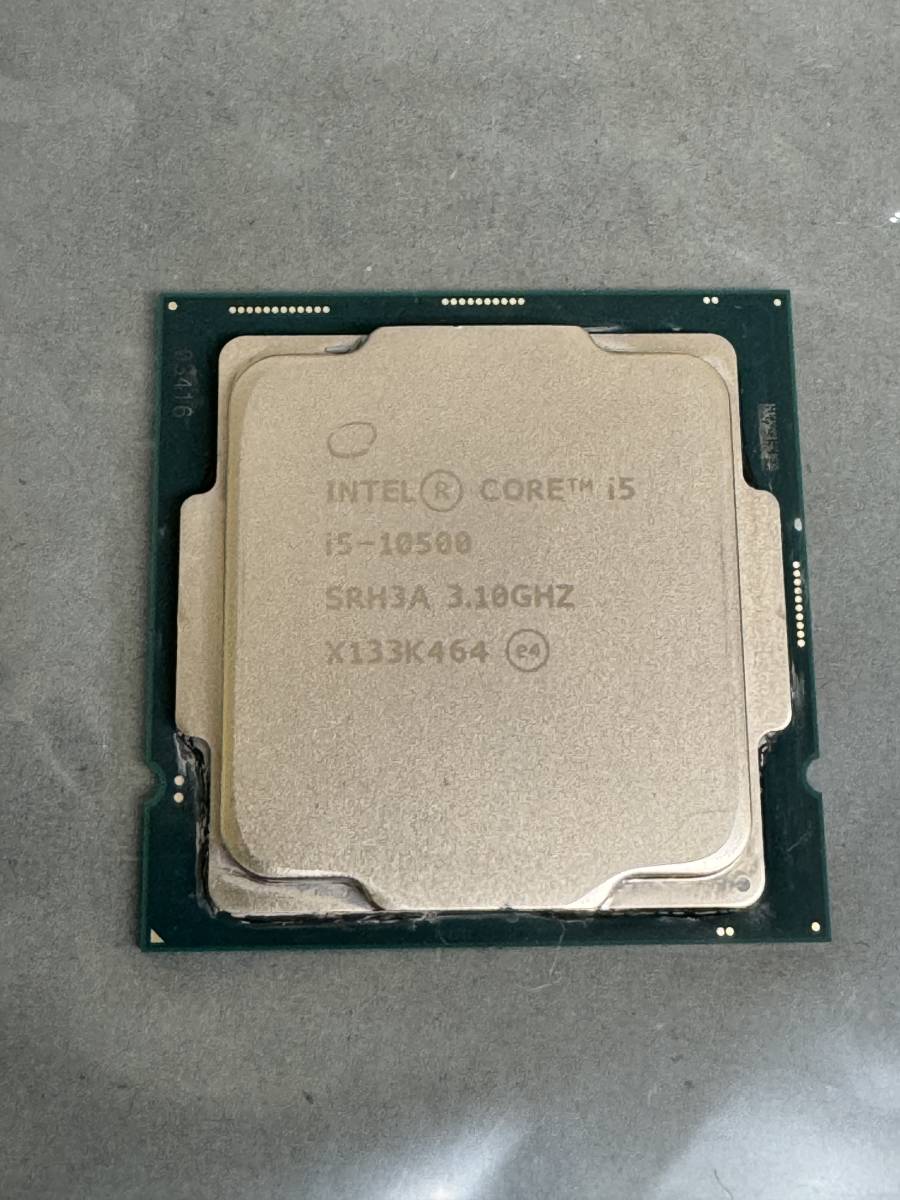 中古(ジャンク扱) intel CORE　i5-10500 3.10GHz CPU SRH3A　（商1）_画像1